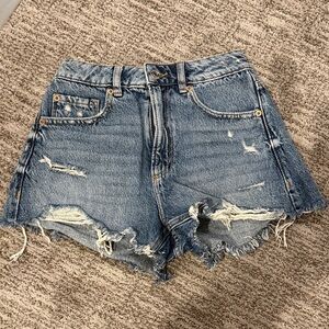 Garage Dark Blue Jean Shorts
